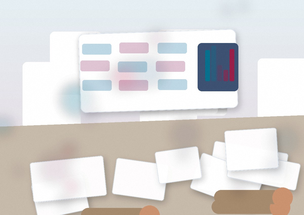 Espace de travail professionnel avec documents et ordinateurs